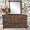 Barn Door Dresser with Mirror
