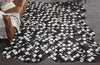 Cowhide Mosaic Rug - Black - 9 x 13