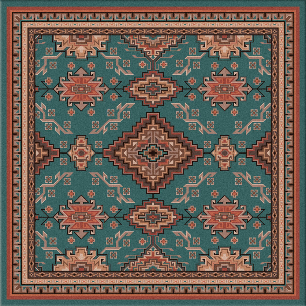 Rhinestone River Rug - 8 Ft. Square