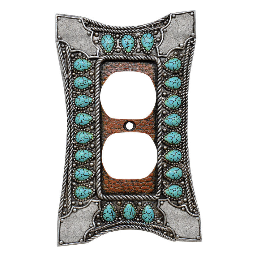 Tribal Turquoise Outlet Cover - SALE