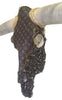 Authentic Longhorn Skull with Louis Vuitton Cowhide & Bronze Glass