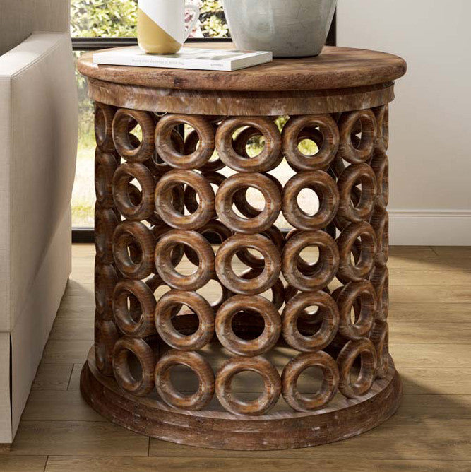 Sunset Stack Natural Side Table - OUT OF STOCK UNTIL 08/19/2026