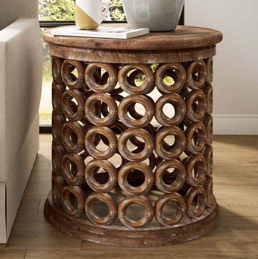 Sunset Stack Natural Side Table - OUT OF STOCK UNTIL 08/19/2026