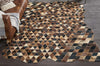 Cowhide Mosaic Rug - Brown - 9 x 13