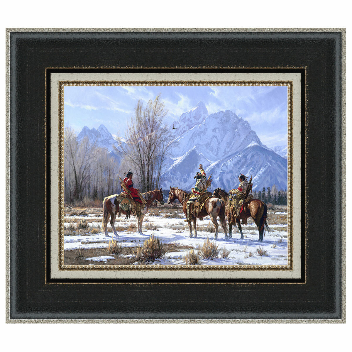 Eagle Prayer Framed Canvas