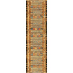 Tribal Stripes Gold Indoor/Outdoor Rug - 2 x 8