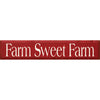 Red Sweet Farm Wood Sign