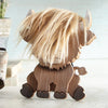 Highland Cow Wood Figurine - SALE