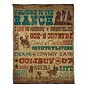 Cowboy Lifestyle Fleece Throw