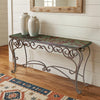 Long Ornate Rustic Copper Table