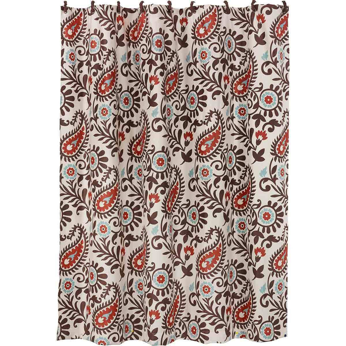Spiced Paisley Shower Curtain