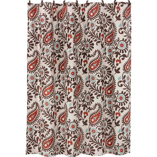 Spiced Paisley Shower Curtain