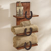 Rustic Horseshoe Wall Shelf