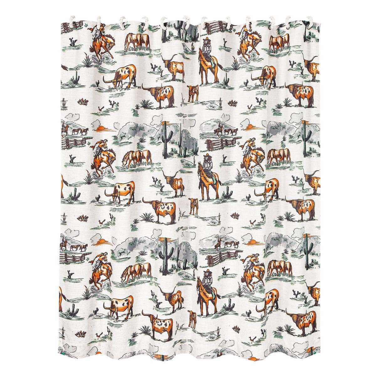 Ranch Days Shower Curtain & Hooks