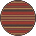 Santa Fe Stripe Rug - 8 Ft. Round