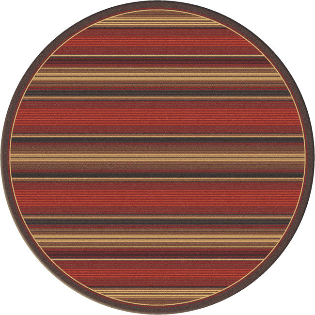 Santa Fe Stripe Rug - 8 Ft. Round
