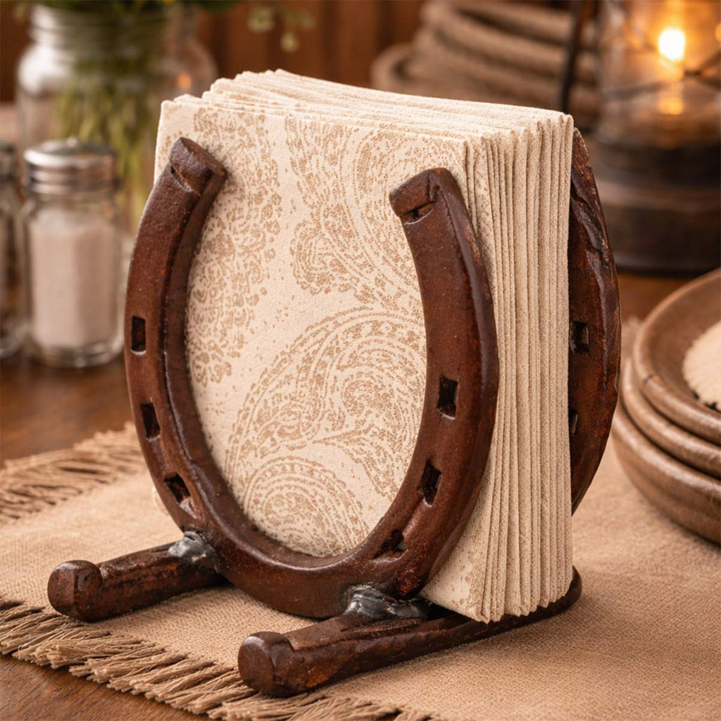 Lucky Horseshoe Napkin Holder