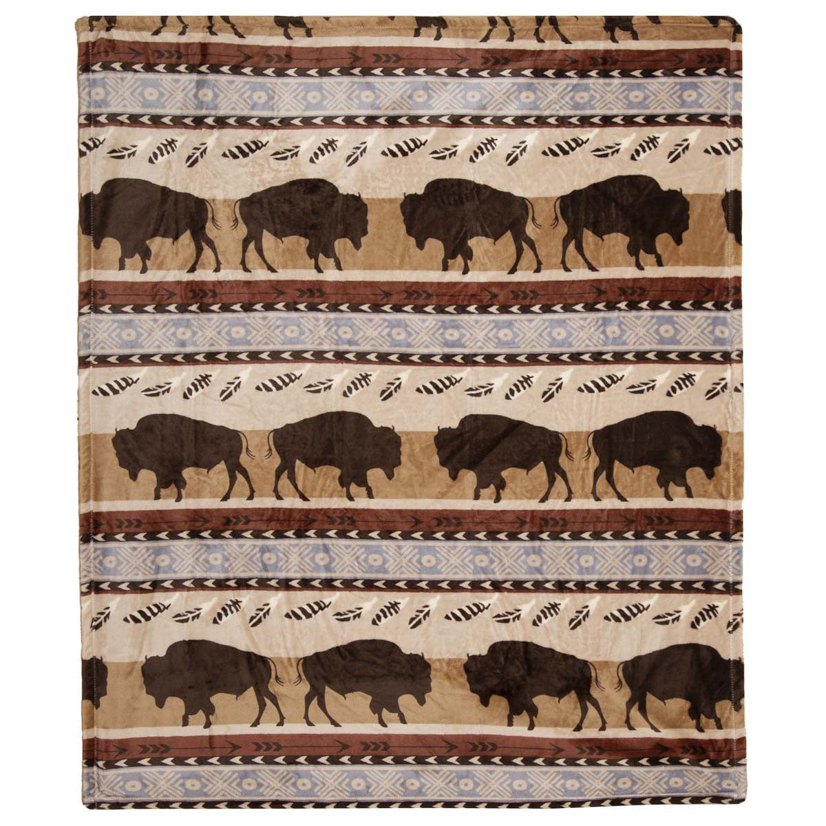 Buffalo Adventures Travel Throw - OUT OF STOCK