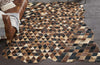 Cowhide Mosaic Rug - Brown - 8 x 12