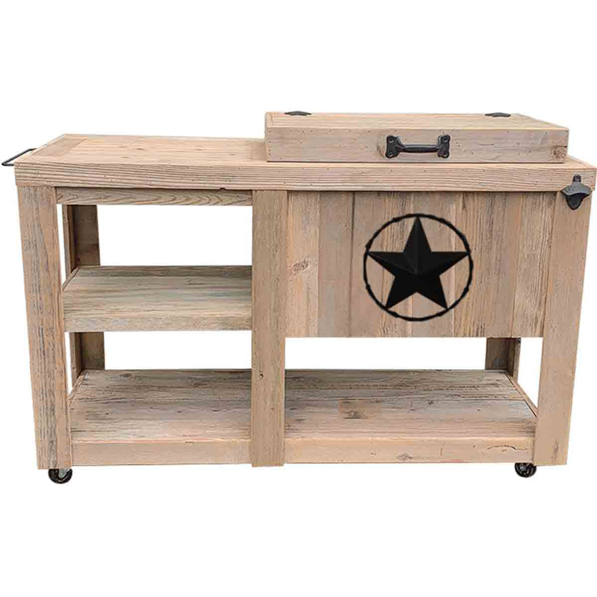 Elk City Cooler with Table - Star & Barbed Wire