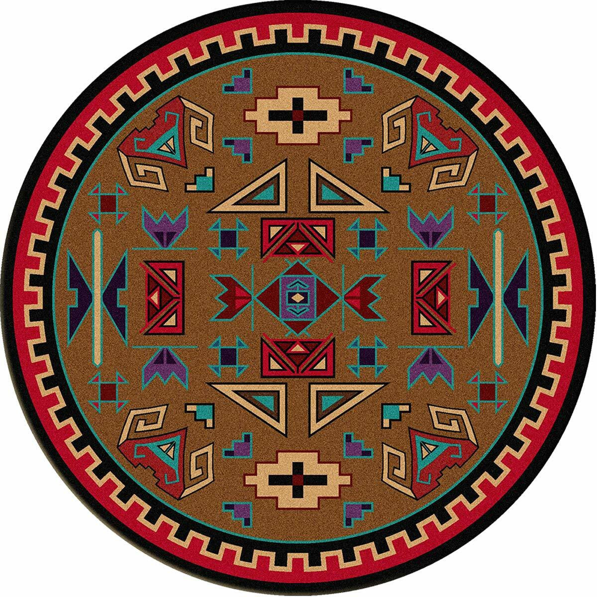 Four Rams Rug - 8 Ft. Round