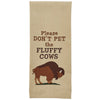 Don't Pet Embroidered Dishtowels - Set of 4