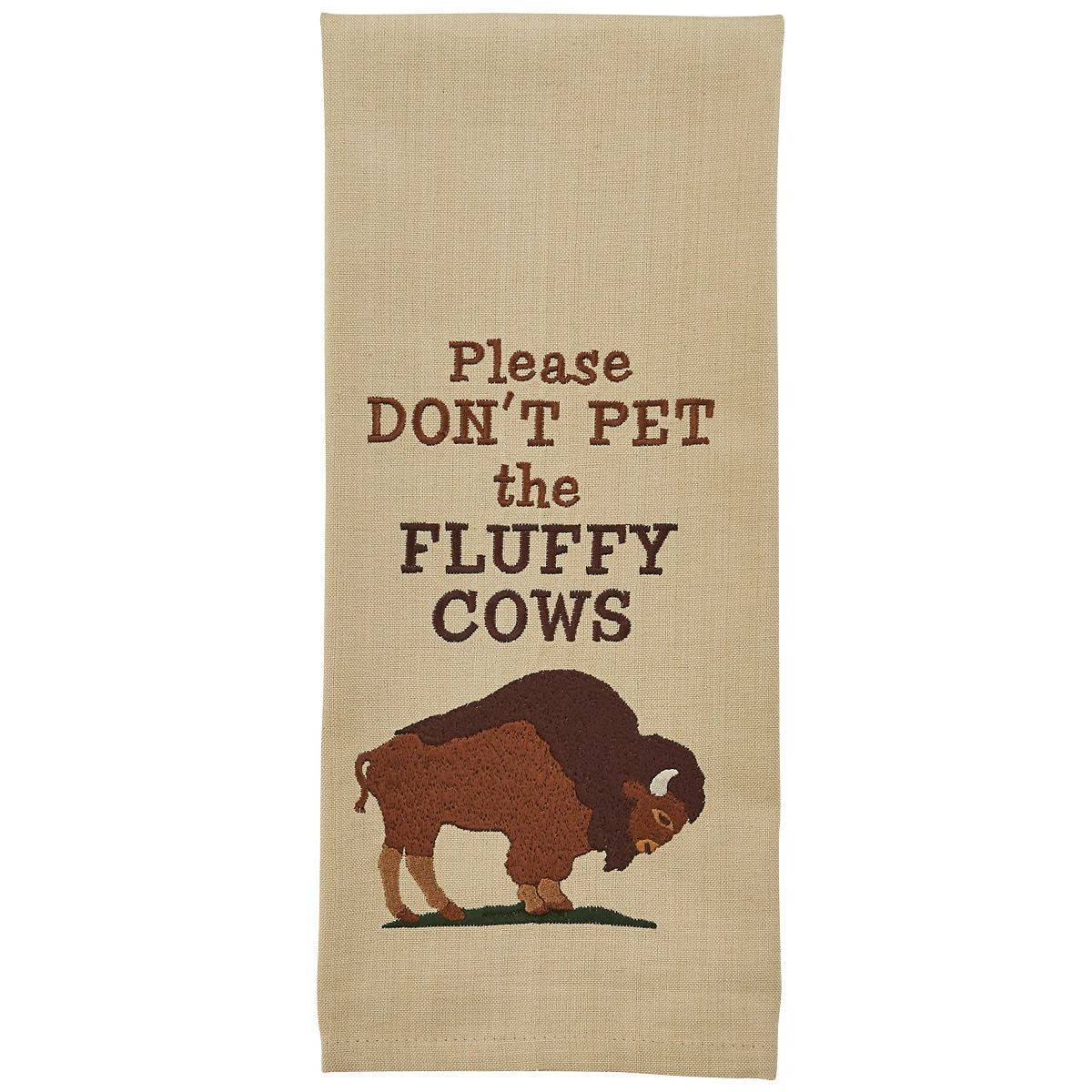 Don't Pet Embroidered Dishtowels - Set of 4