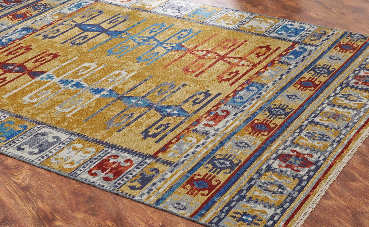 Saffron Skies Mosaic Rug - 8 x 10