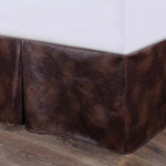 Rustic Faux Leather Bedskirt - Full - OUT OF STOCK UNTIL 11/18/2026