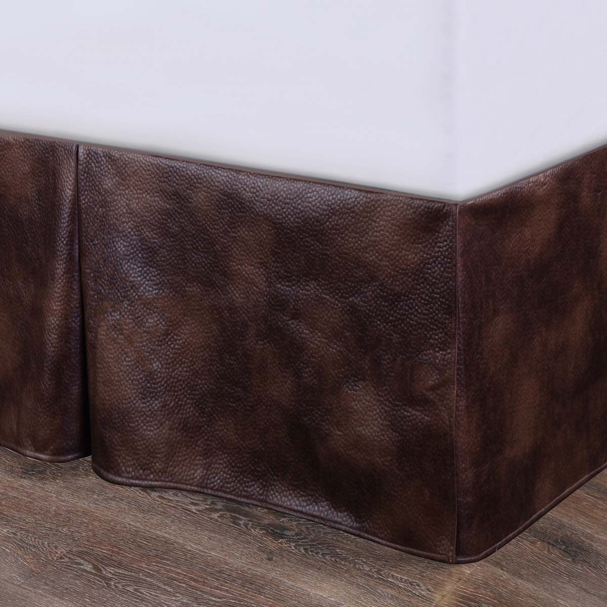Rustic Faux Leather Bedskirt - Full - OUT OF STOCK UNTIL 07/22/2026