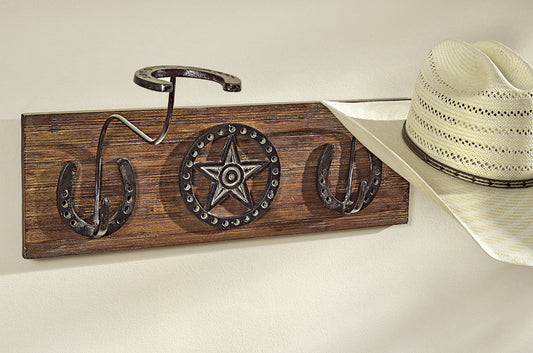 Western Star Cowboy Hat Rack