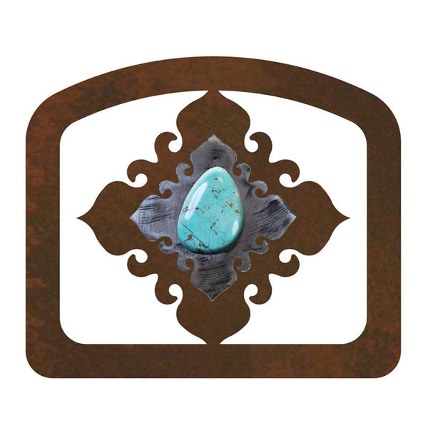 Turquoise Diamond Letter Holder