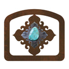 Turquoise Diamond Letter Holder