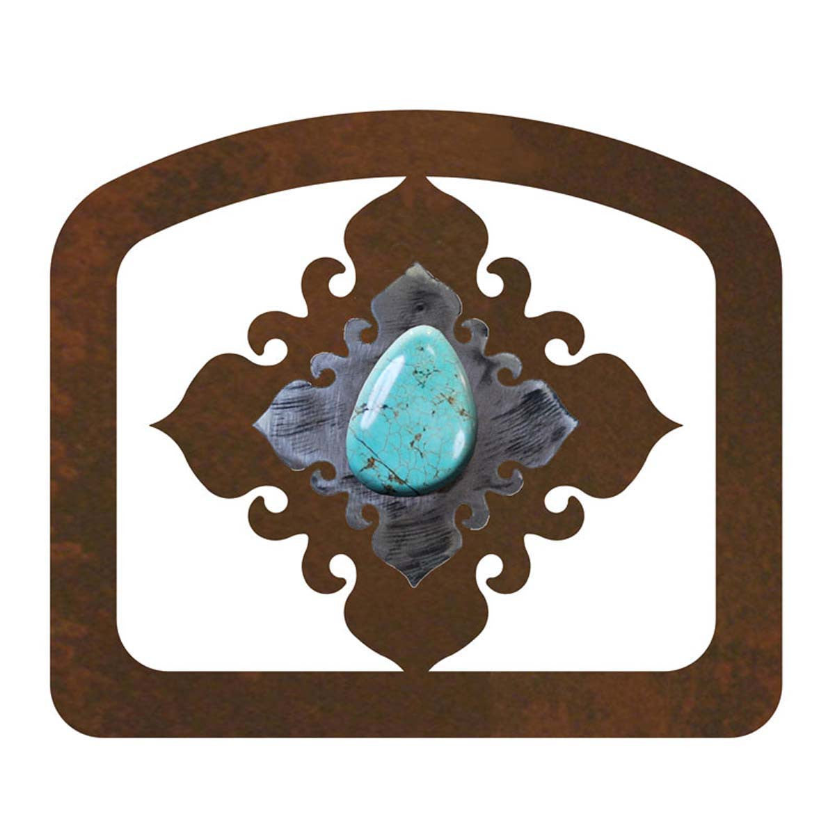 Turquoise Diamond Letter Holder