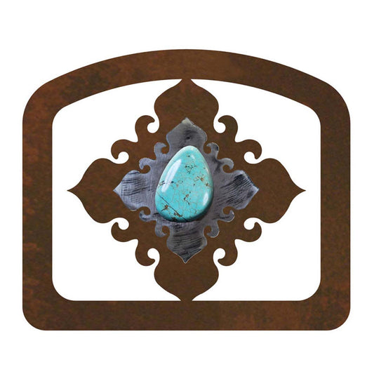 Turquoise Diamond Letter Holder