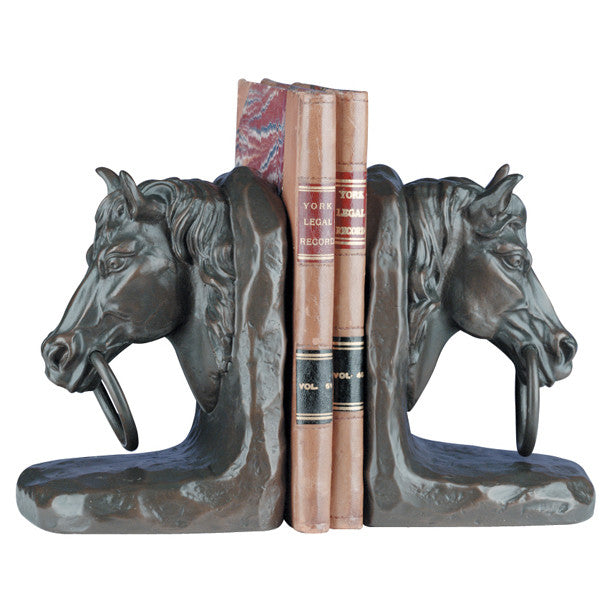 Ringed Horse Bookends