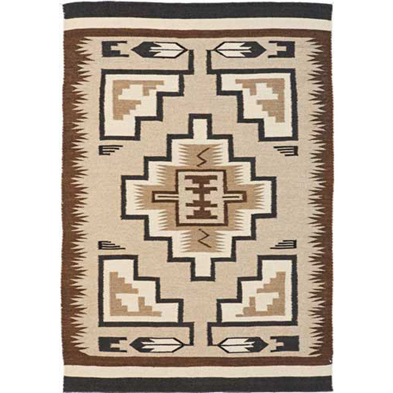 Two Gray Hills Tan Rug - 6 x 9