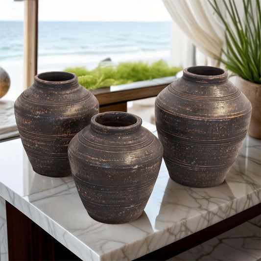 Midnight Mesa Vases - Set of 3