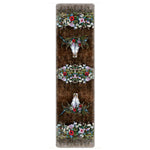 Floral Steer Skull Rug - 2 x 8