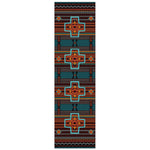 Arrow Path Blue Rug - 2 x 8