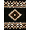 Hacienda Black Rug - 5 x 7