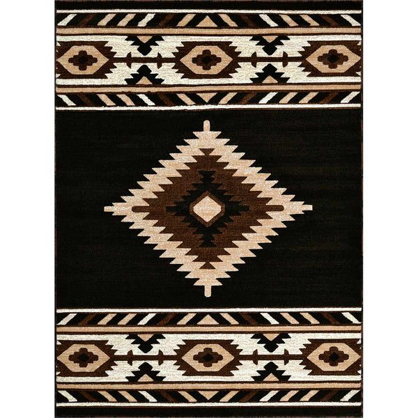 Hacienda Black Rug - 5 x 7