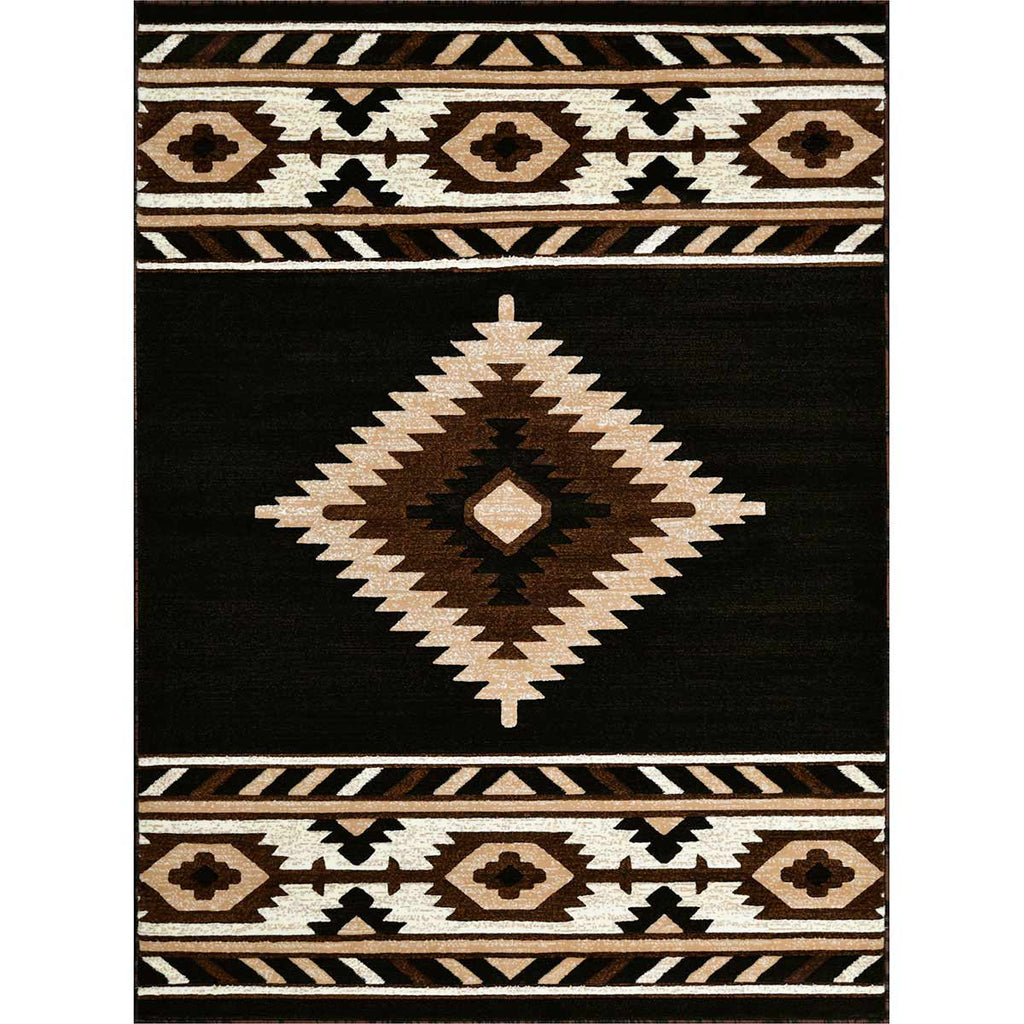 Hacienda Black Rug - 5 x 7