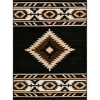 Hacienda Black Rug - 5 x 7