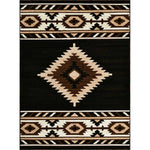 Hacienda Black Rug - 5 x 7