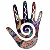 Swirl Hand Metal Wall Art - 12 Inch
