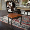 Cowhide Accent Dining Chair