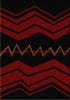 War Path Black Rug - 8 x 11