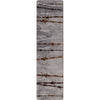 Barbed Wire Gray Rug - 2 x 8