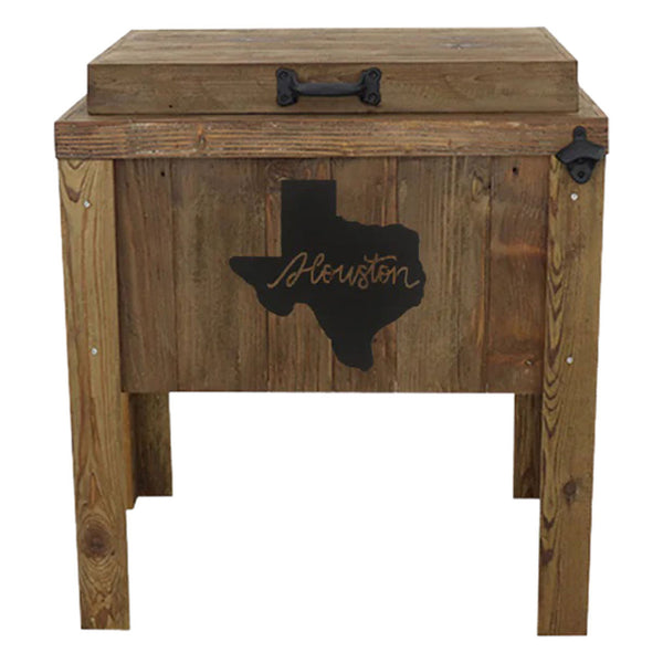 Houston Texas Single Cooler - Walnut